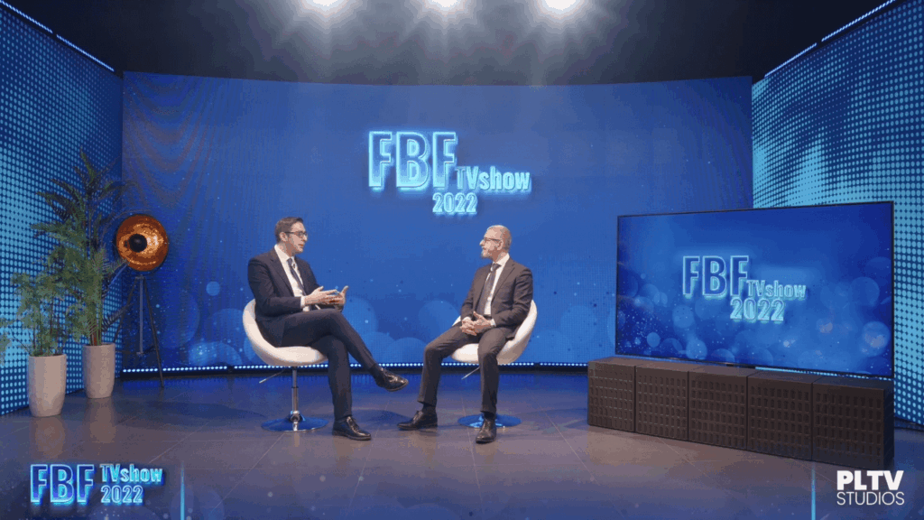 Girolamo Chiaramonte al Future Bancassurance Forum 2022 durante l’intervento sul Coaching Assicurativo e sul valore del contatto umano.