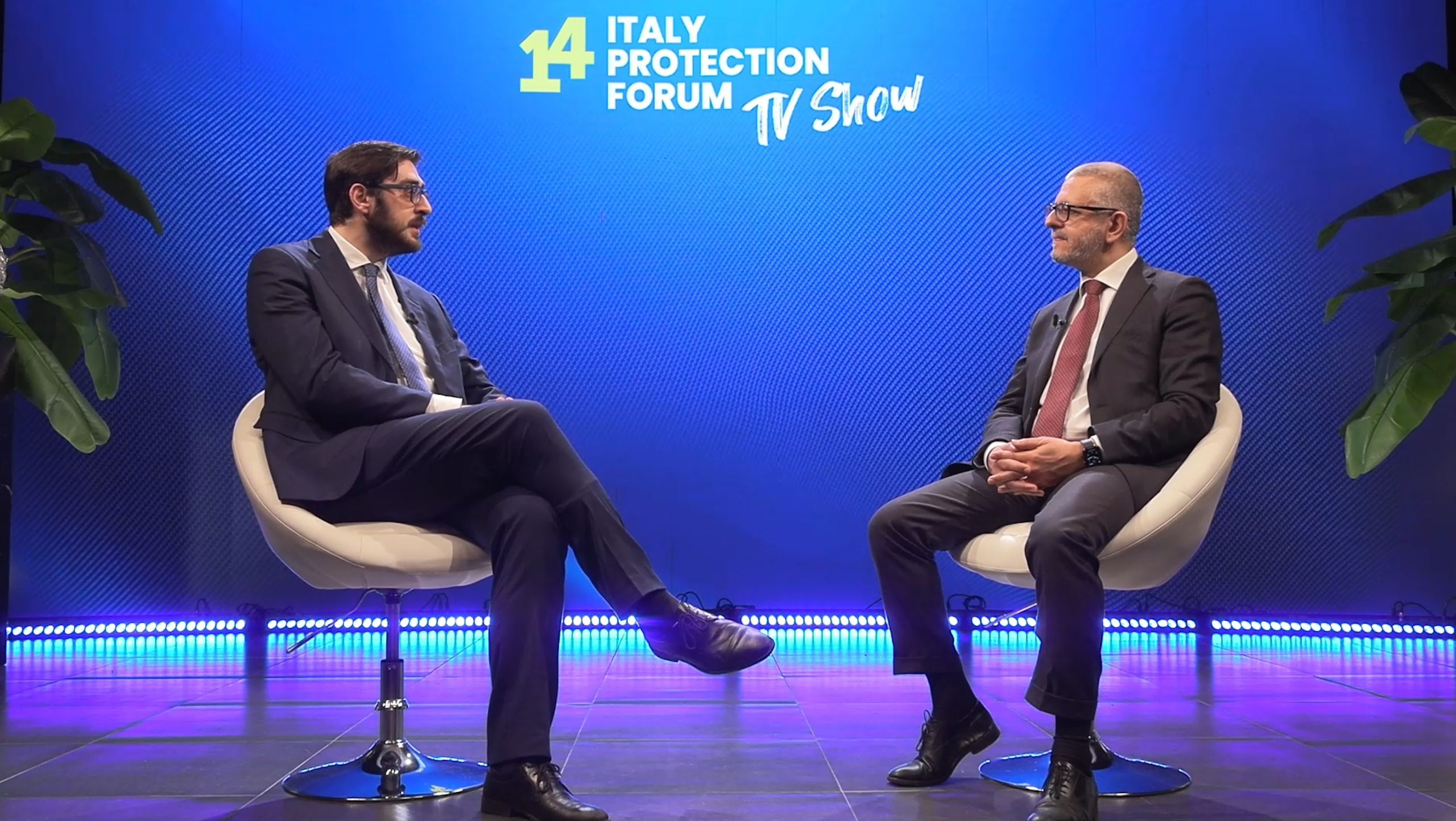 Girolamo Chiaramonte durante l’intervista PLTV a Italy Protection Forum 2025 su Affinity, MGA e broker.