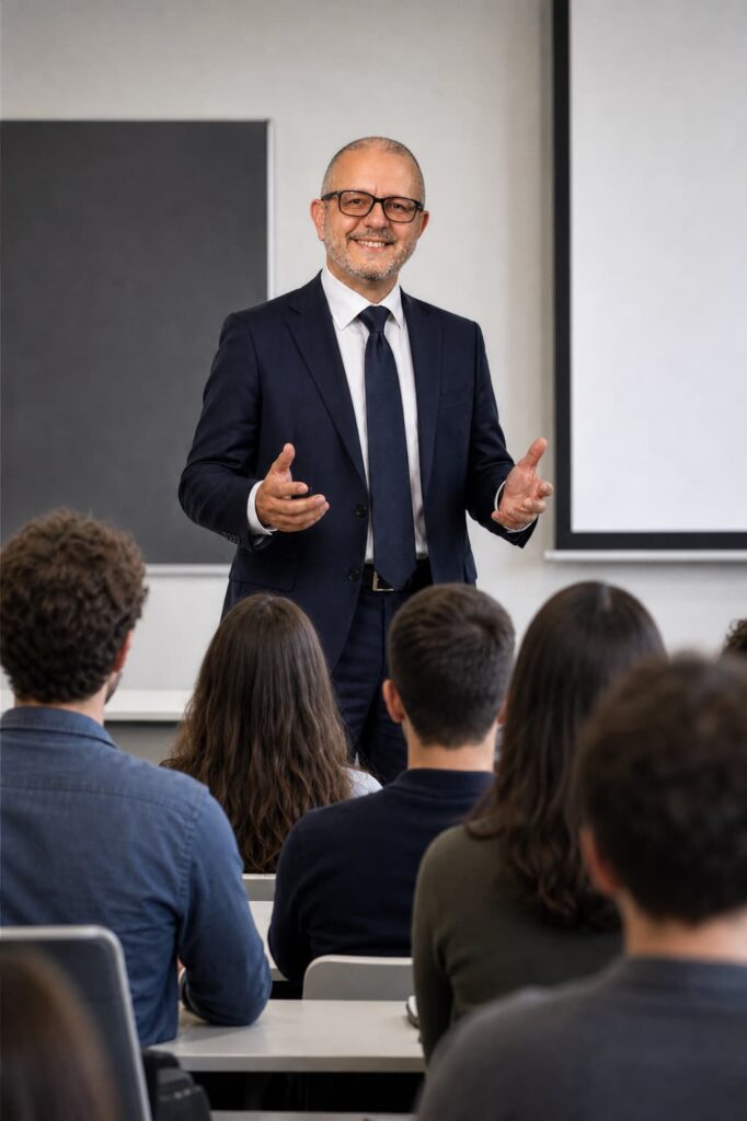 Girolamo Chiaramonte, in aula universitaria