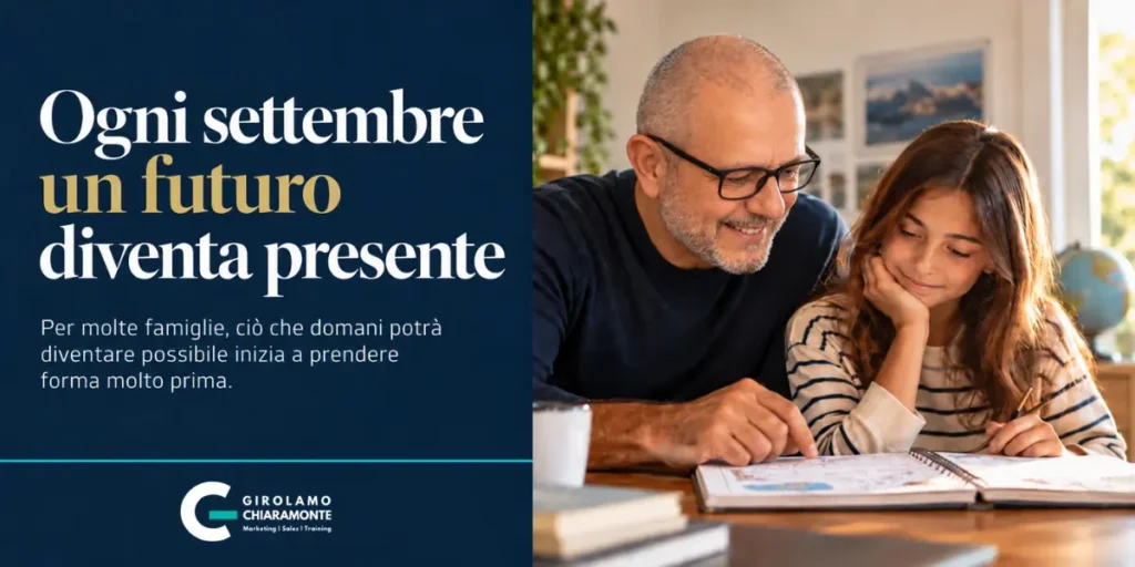 Ogni settembre un futuro diventa presente: progetto, tempo e futuro dei figli.
